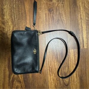 Coach Pebble Grain Crossbody and Wristlet